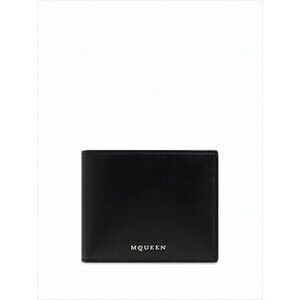 Alexander Mcqueen Bifold Wallet With Metallic Logo Detail - NWT